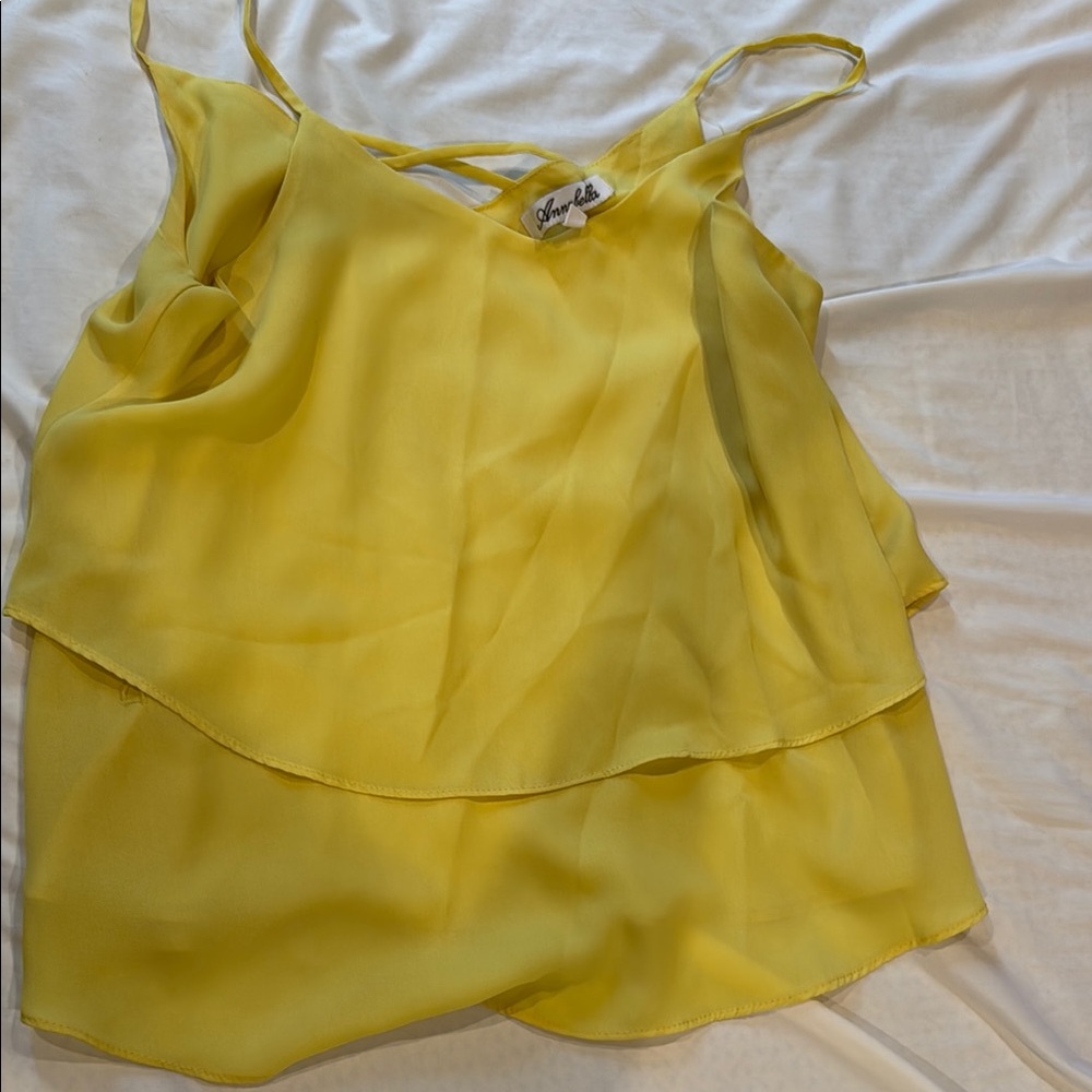 Yellow Layered Women's Top